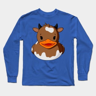 Brown Cow Rubber Duck Long Sleeve T-Shirt